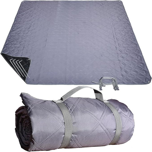 Waterproof Picnic Blanket 80 * 80 in Portable with Carry Strap for Beach Mat or Family Outdoor Camping Party, Park Blanket for Grass Park, Hiking, Travel