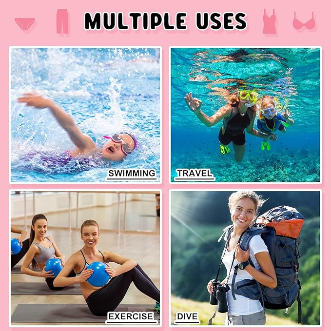 Shappy 2 Pcs Large Travel Laundry Bag Washable Waterproof Wet Dry Large Dirty Clothes Bag Bathing Workout(Dress Style)