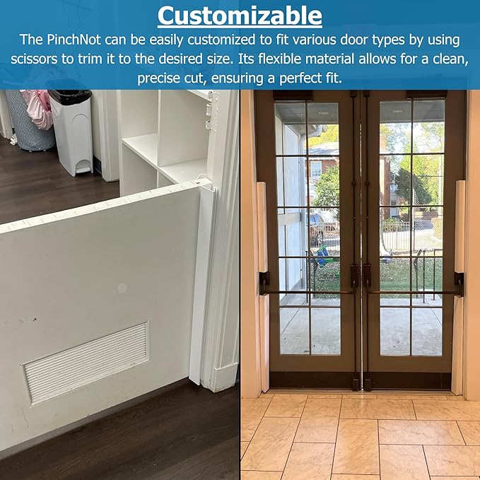 Cardinal Gates PinchNot 90 Degree Door Pinch Guard for Kids Safety-Door Hinge Protector for Babies-CSP23-Door Finger Pinch Shield Single for Front of Door-Child Proof Jamb-Made in USA