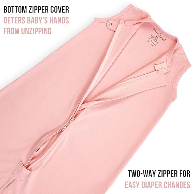 Mama Cheetah Baby Sleep Sack 0.5 TOG, Organic Cotton Baby Wearable Blanket with Two-Way Zipper, Swaddle Transition Baby Sleeping Bag for Newborn Infant Toddler Boy Girl, 0-3 Month