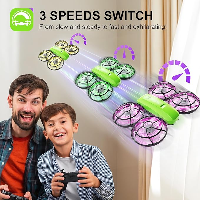 Kids Drone with Camera – Mini Rc Toy for Boys, Beginners, Birthday Gifts for Boys and Beginners,Quadcopter Light Toy With 2 Batteries,Rc Drone Indoor Small Helicopter,Altitude Hold