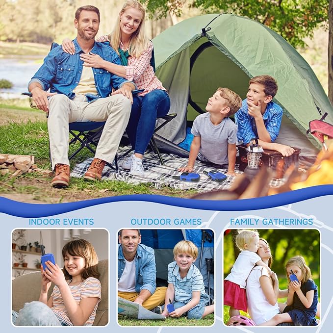 Toys for Ages 5-7 Boys Girls, Walkie Talkies for Kids 1000FT Range 2 Channels 2 Way Radio Toy Christmas Birthday Gifts for Girls Boys Ages 3 4 5 6 7 8 9 Camping Hiking Outdoor Games