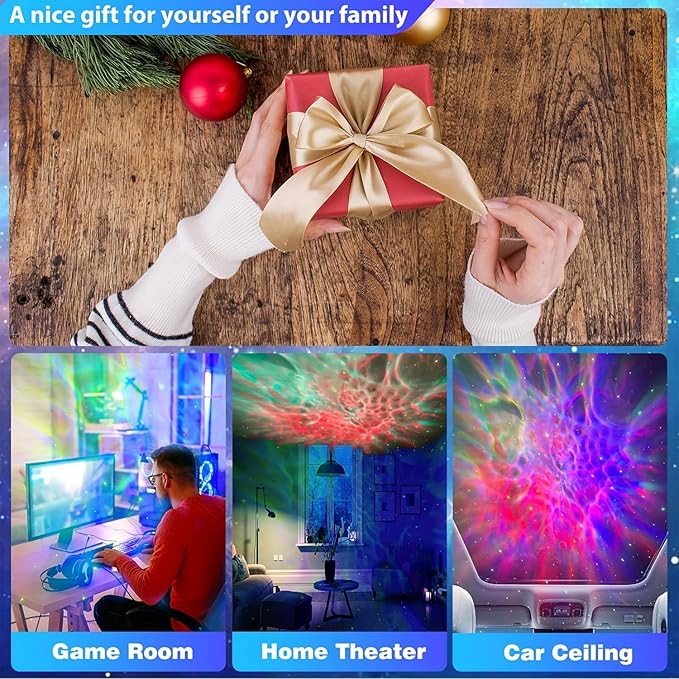 Astronaut Star Projector, Star Projector Galaxy Light for Kids，8 Modes Remote and 270° Adjustable Led Lights for Bedroom, Girls Room Decoration, Home Theater, Ceiling, Timer (White Guitar)