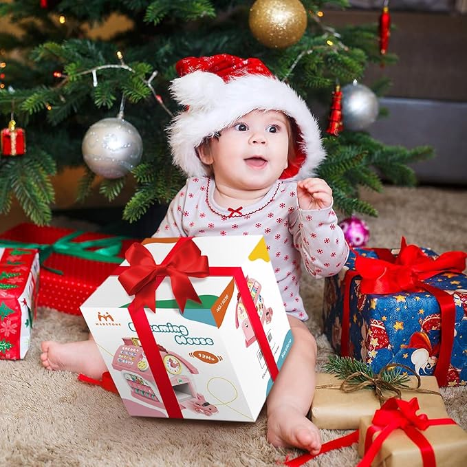 Marstone Toddler Toys for 1 Year Old Girl Gifts: First 1st Birthday Gifts for Girls and Boys, 8-in-1 Musical Learning House Montessori Baby Toys 6-12 12-18 Months, Educational Toddler for Ages 0-2