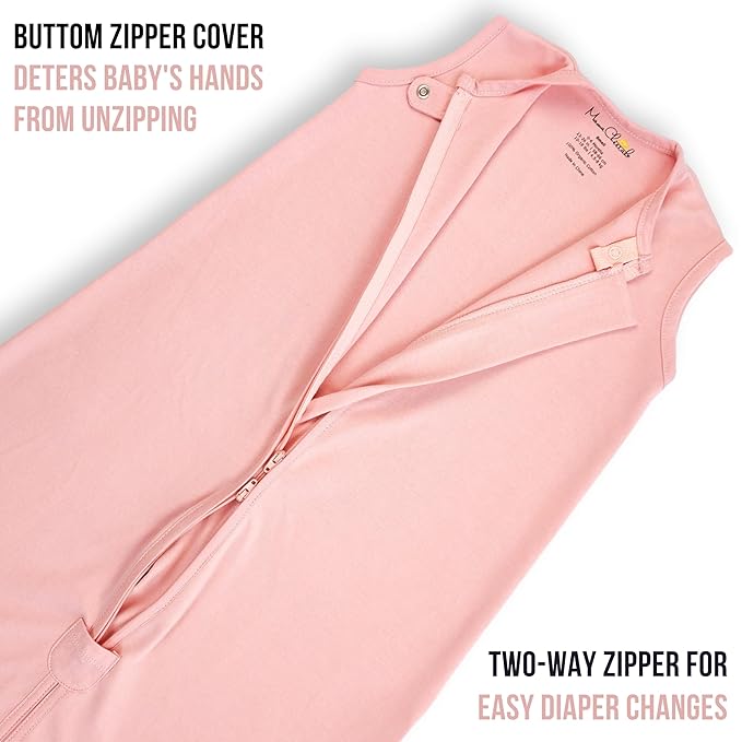 Mama Cheetah Baby Sleep Sack 0.5 TOG, Organic Cotton Baby Wearable Blanket with Two-Way Zipper, Swaddle Transition Baby Sleeping Bag for Newborn Infant Toddler Boy Girl, 0-6 Month