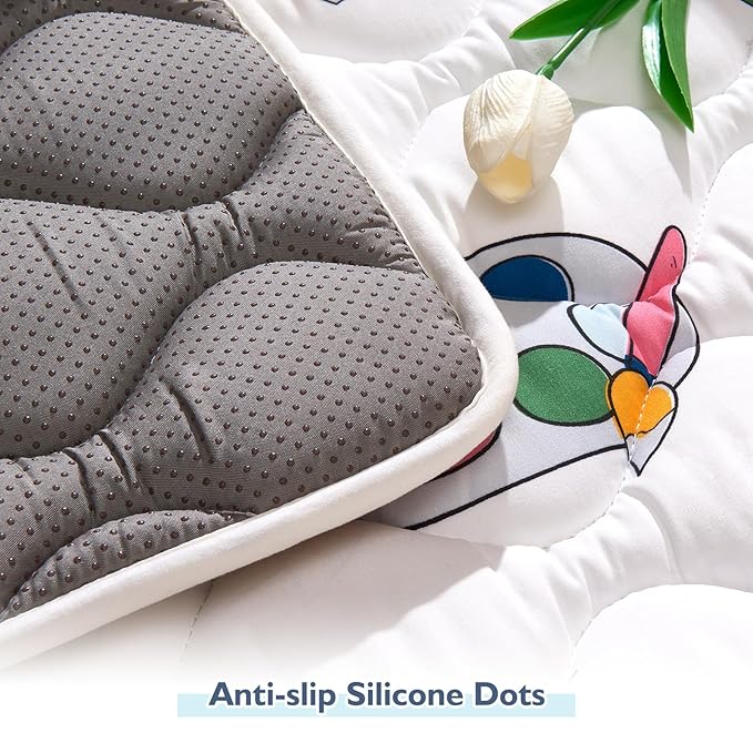 High-Density Foam Baby Play Mat, 47x47 Inches Thicken One-Piece Comfortable and Soft Playmat, Non Slip Machine Washable Floor Mat for Infants, Tapete para Bebes,Toddlers