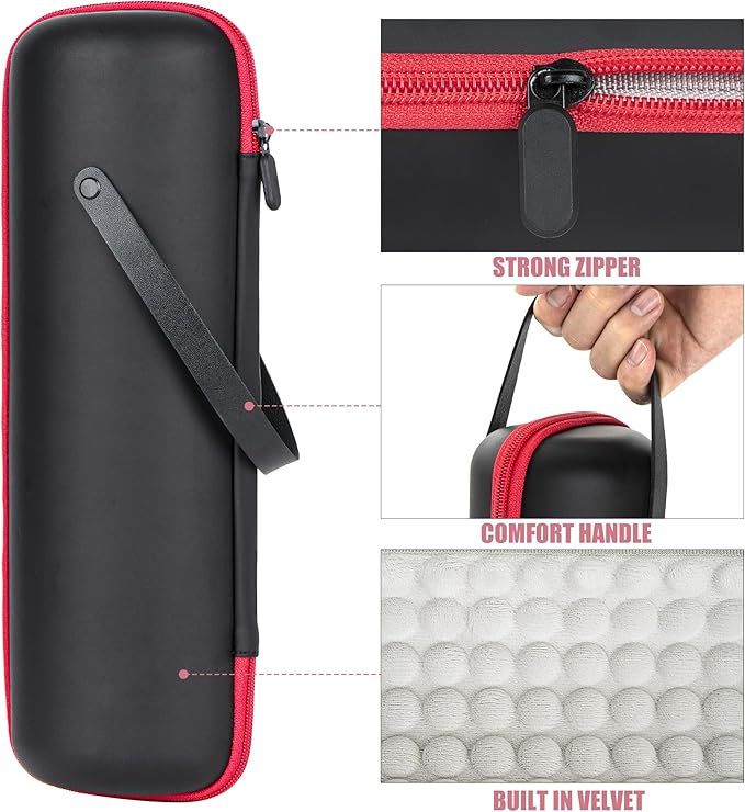 Single Wine Gift Tote Bag, Hard Shell Protector Bags Insulated Cooler Bag Champagne Bottle Gift Box Portable Wine Carrier for Travel, Picnic, Beach, BYOB Restaurant (Black)