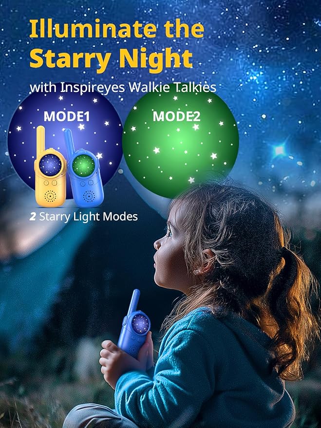 Walkie Talkies for Kids Rechargeable, 3 4 5 Year Old Boy Girl Gifts, 2 Pack Birthday Gifts for 3 4 5 6 7 8 Year Old Boys, Toddler Toys for Indoor Outdoor Games