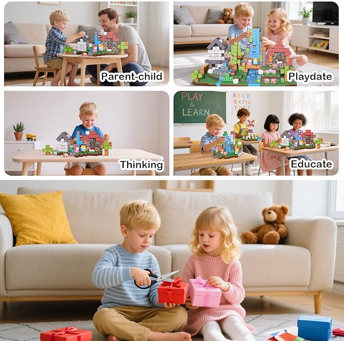 150PCS Magnetic Building Blocks, 1 Inch Magnetic Cubes for Kids Ages 3-8, STEM Montessori Toys, Creative Construction & Stacking Toys, Educational Magnetic Blocks for Boys & Girls