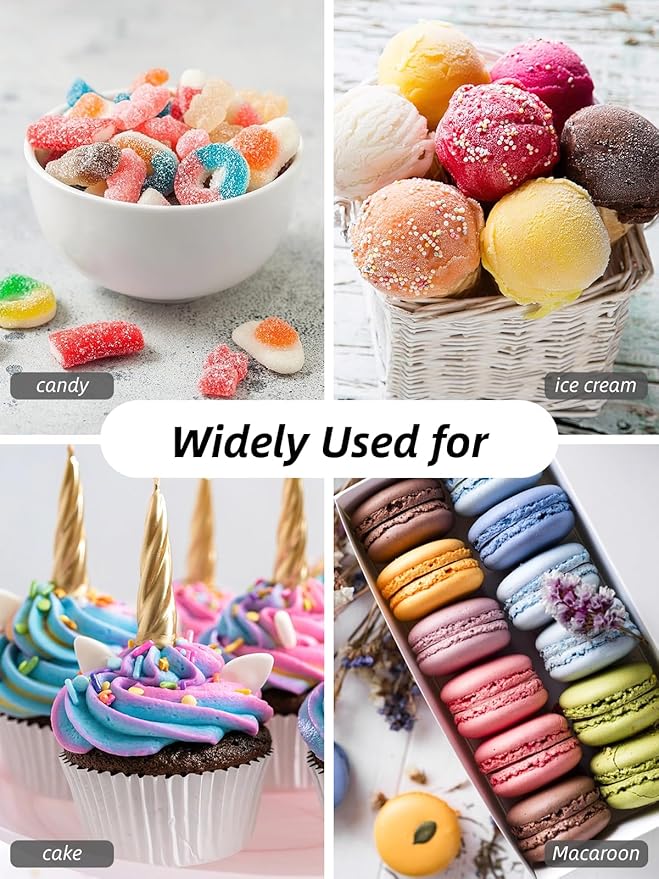 Food Coloring Liquid Set for Baking, Shanlinly 12 Color Food Grade Neon Easter Egg Dye Kit for Cake Decorating, Fondant, Frosting, Cookies, Christmas Baking - Tasteless, Vibrant - 0.25 Fl. oz/Bottles