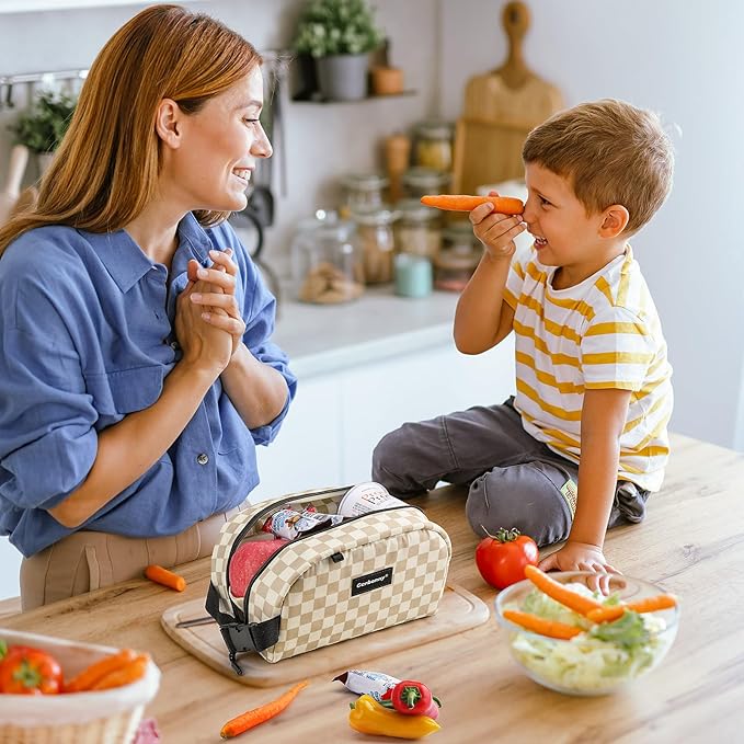 Small Cooler Bag Freezable Lunch Bag for Work School Travel,Leak-proof Small Lunch Bag,Small Insulated Bag For Kids/Adults,Freezer Lunch Bags,Freezable Snack Bag,Mini Lunch Bag 9.8x5.5x4 inch