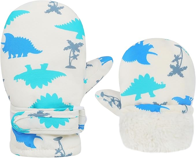 Toddler Gloves Kids Mittens Winter Warm Lined Fleece Gloves Waterproof Snow Baby Mitten for Boys Girls