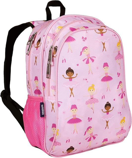 Wildkin 15-inch Kids Backpack – Durable, Padded, Adjustable for School & Travel - Ballerina