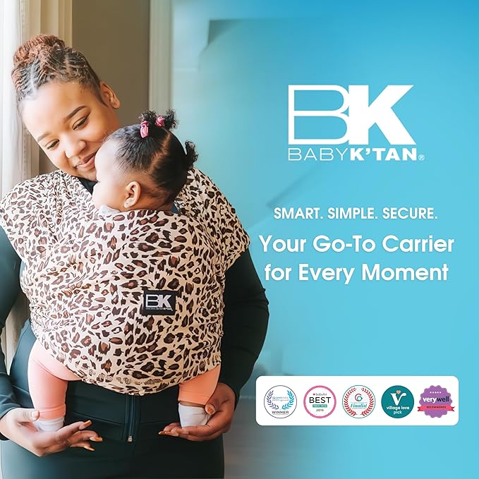 Original Baby K'tan Baby Carrier: #1 Easy Pre-Wrapped, Soft, Slip-On, No Rings, No Buckles | 5 in 1 Baby Sling Gift | The Best Hands Free Infant Wrap For Newborn to Toddler up to 35lb (See Size Chart)