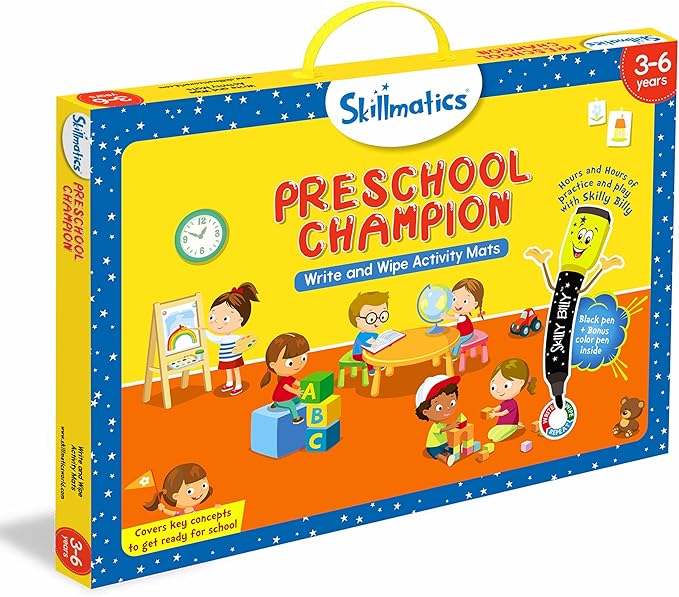 Skillmatics Preschool Champion, Fun Learning Activities, Educational Toy and Game, Gifts for Ages 3, 4, 5, 6