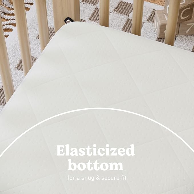 Graco Premium Crib Mattress & Protector Value Bundle (2-Pack) – Includes GREENGUARD Gold Certified Crib & Toddler Mattress, GREENGUARD Gold Certified Waterproof Protector