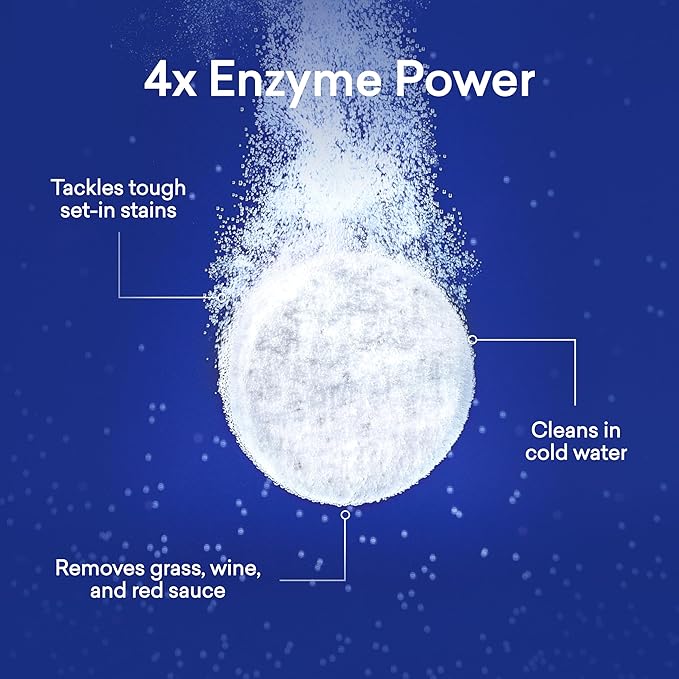 BLUELAND Laundry Detergent Tablets, 60 Count, Spring Bloom Scent, Plastic-Free Eco-Friendly Pods, Sheets, Liquid Alternative - Safe for Sensitive Skin, Gentle