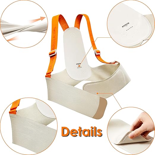 Upgranded Pregnancy Belly Band, Belly Support Belt for Pregnant Women with Adjustable Straps, Back Support, Waist Support Belt for Pregnancy (Orange, Small)