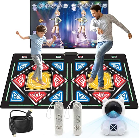 Dance Mat, Electronic Dance Mat, Double User Dance Mat with Game Controller, Non-Slip Dance Pad for Kids Adults, Christmas Birthday Gifts for Girls Boys