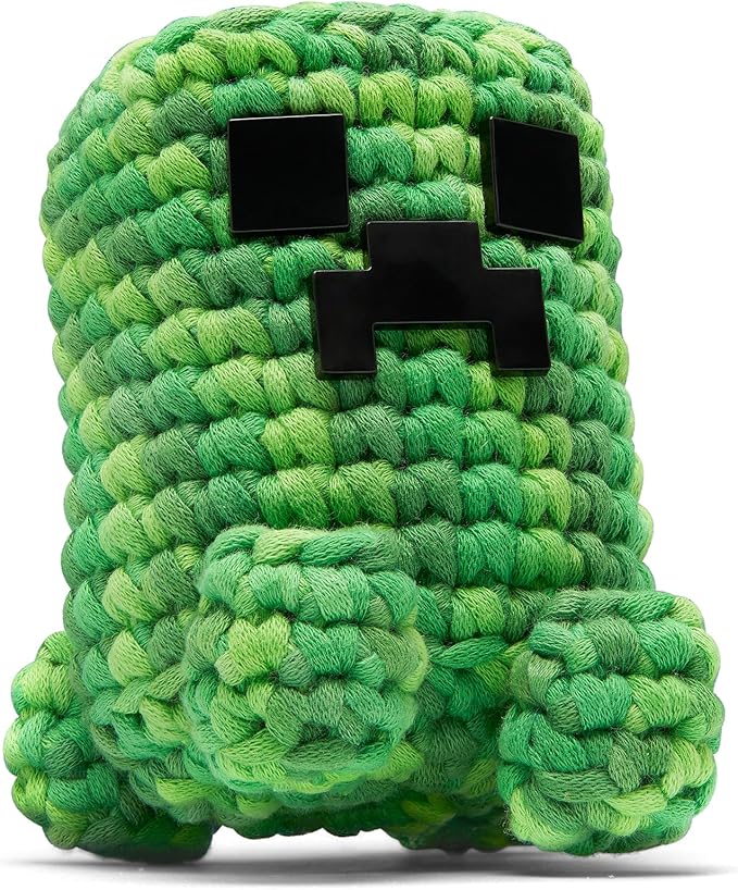 The Woobles Minecraft Crochet Kit – Beginner Crochet Kit for Adults & Kids, Easy Knitting Kit with Woobles Yarn, DIY Crafts, Crochet Animals, Minecraft Toys, Gift for Gamers & Crafters (Creeper)