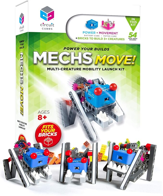 Mechs Move! Multi-Creature Mobility Launch Kit - Engineering STEM Kit for Children and Adults