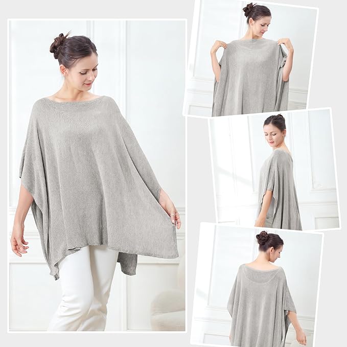 Nursing Cover for Breastfeeding – Privacy Breast Feeding Covers for Women – Soft Lyocell Fabric, Lightweight & Breathable – Multi-Use Scarf, Shawl, Baby Blanket – One Size – with Laundry Bag