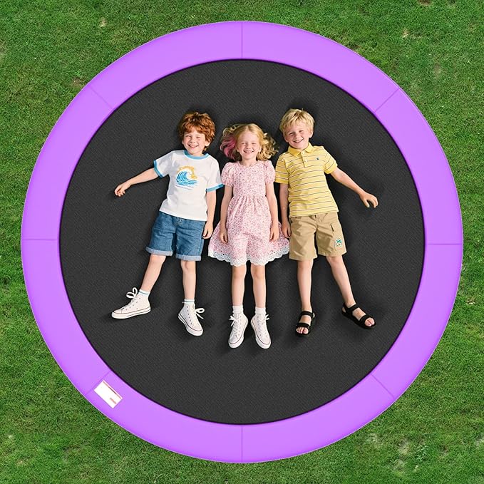 Trampoline Spring Cover, 10ft/12ft/14ft/15ft/16ft Trampoline Replacement Safety Pad, Waterproof Trampoline Accessories Pad for Round Frame