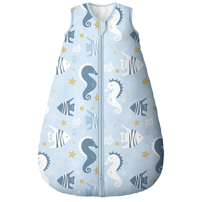 Yoofoss Baby Sleep Sack 18-24 Months, TOG 2.5 Baby Wearable Blanket with 2-Way Zipper, 100% Organic Cotton Fabric Winter Newborn Sleeping Sack, Warm Soft Comfy