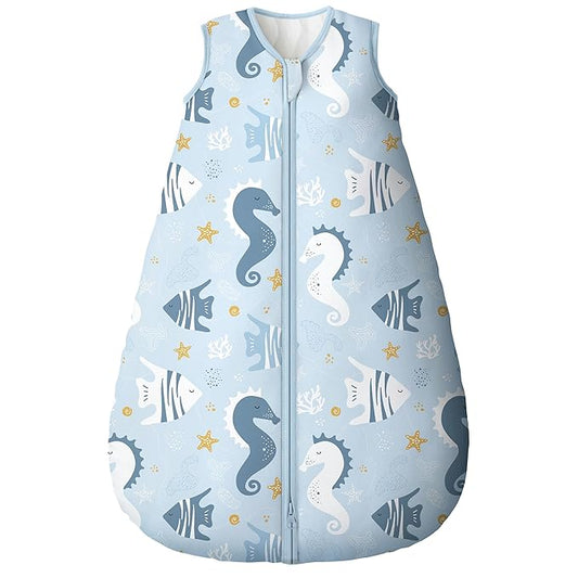Yoofoss Baby Sleep Sack 18-24 Months, TOG 2.5 Baby Wearable Blanket with 2-Way Zipper, 100% Organic Cotton Fabric Winter Newborn Sleeping Sack, Warm Soft Comfy