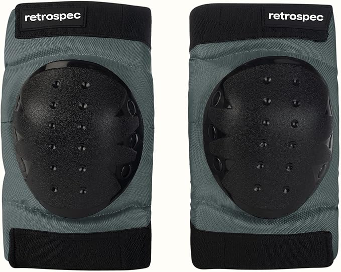 Retrospec Knee Pads, Elbow Pads & Wrist Guards for Men, Women & Kids - Protective Gear for Skateboarding, Roller Skate, Rollerblade, BMX & Scooter - Multi Sport Pad Set