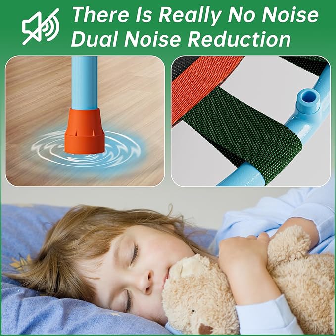 CLORIS 38in/48in Folding Trampoline - Max Load 220lbs / 450lbs Mini Trampoline Rebounder Trampoline for Adults with Adjustable Foam Handle, with safty Padded Cover Best Gift for Kids/Adult