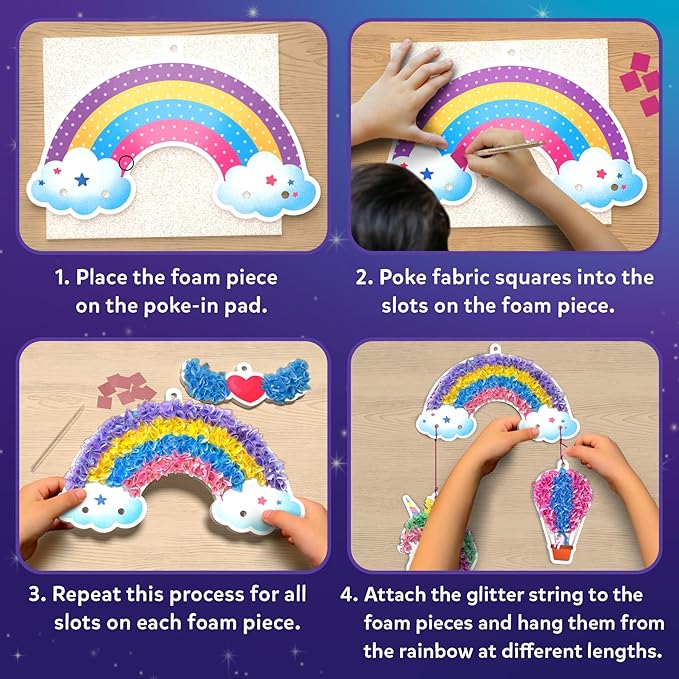 Skillmatics Poke-in Art - Magical Unicorn Dream Decor, Mess-Free Fun for Kids, DIY Wood Craft Kits, Creative Activity, Gifts for Ages 4, 5, 6, 7, 8, 9