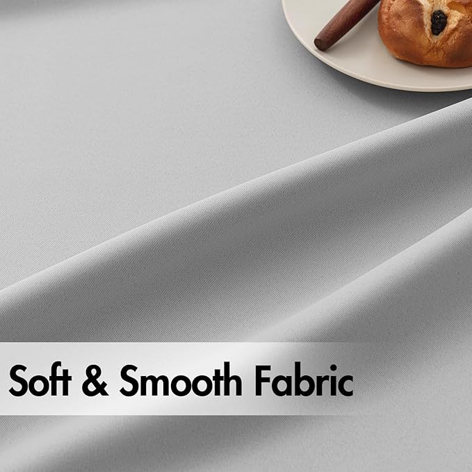 ANRODUO Back Tab Blackout Curtains for Bedroom Living Room, Rod Pocket Pinch Pleated Thermal Insulated Room Darkening Curtains 72 Inches Long 2 Panels, Light Grey, 42 x 72 Inch