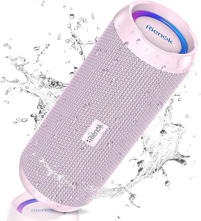 RIENOK Portable Bluetooth Speaker 30W Dual Pairing True Wireless Stereo HD Sound IPX7 Waterproof Outdoor Sport Shower Wireless Speaker Bluetooth 5.3 for Home Party