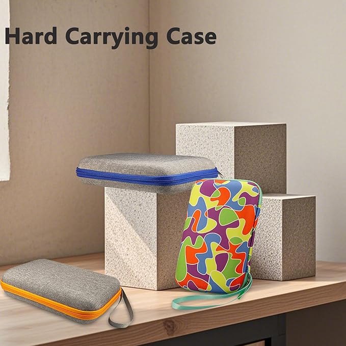 Case Compatible with Giiker Super Slide Brain Games, Protective Storage Bag Holder for Giiker Brain Teaser Puzzles Games Toys (Only Case) (Orange-Grey)