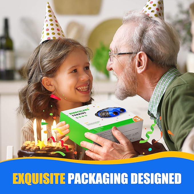 LET'S GO! Binocular for Kids, Compact High Resolution Shockproof Binoculars