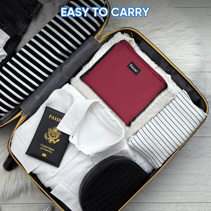 BALEINE 150L Laundry Bag Backpack, 900D Oxford Fabric Large Travel Laundry Bags with Shoulder Straps and 2 Mesh Pockets for College Dorm, Apartment, Laundromat (Red, 150L) ﻿