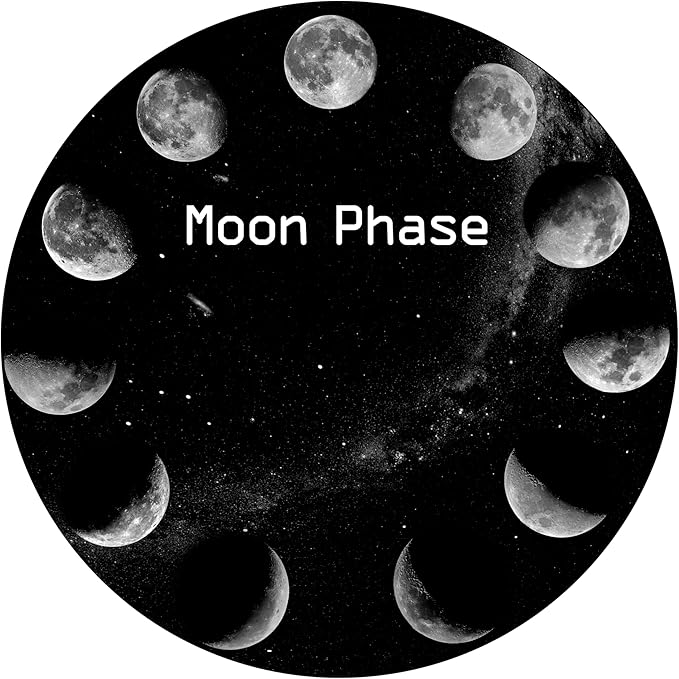 Orzorz Slide Discs Star Projector Galaxy Light Home Planetarium Projector (Work Star Projector) (Moon Phase)