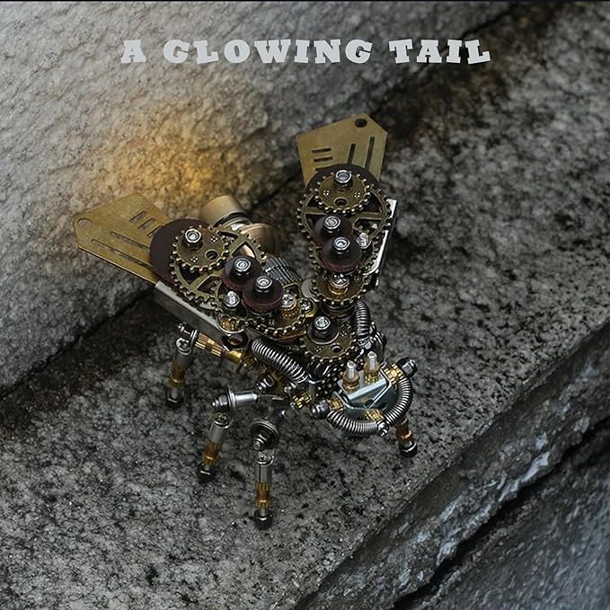 Adult 3D Metal Puzzle, Punk Insect Model Set, 3D Metal Puzzle Mechanical Insect Building Blocks, Fun DIY Assembly, high-end Men's Gifts.