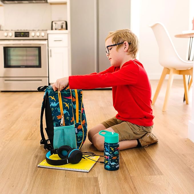 Wildkin 15-inch Kids Backpack – Durable, Padded, Adjustable for School & Travel - Jurassic Dinosaurs