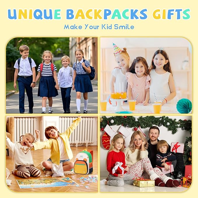 SUN EIGHT Toddler Backpack for Kids Backpacks Preschool Kindergarten Child Bookbag Travel Cute Daycare Backpack (Tiger)