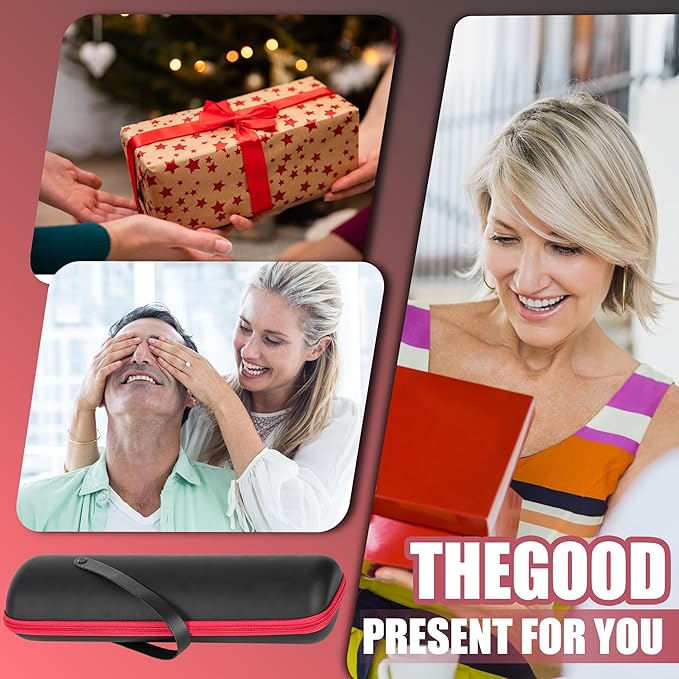 Single Wine Gift Tote Bag, Hard Shell Protector Bags Insulated Cooler Bag Champagne Bottle Gift Box Portable Wine Carrier for Travel, Picnic, Beach, BYOB Restaurant (Black)