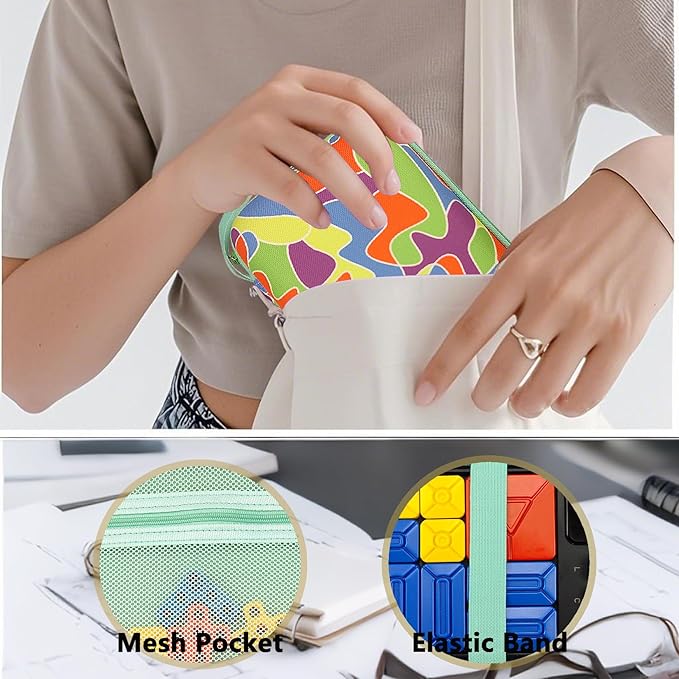 Case Compatible with Giiker Super Slide Brain Games, Protective Storage Bag Holder for Giiker Brain Teaser Puzzles Games Toys (Only Case) (Multicolor)