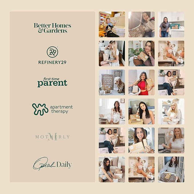 Kind Laundry Detergent Sheets with Powerful Stain-Fighting Enzymes - Biodegradable Plant Powered Eco-Friendly Laundry Soap Sheets - Home or Travel Laundry Detergent (Fragrance Free, 32 Loads, 10 Pack)