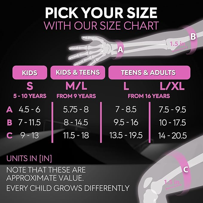 SKATEWIZ Skateboard Pads Protective Gear Set for Kids - Smash - Roller Skate Pads [6pc] - Elbow Pads Roller Derby and Knee Pads Kids Skating with Wrist Guards for Kids and Adults