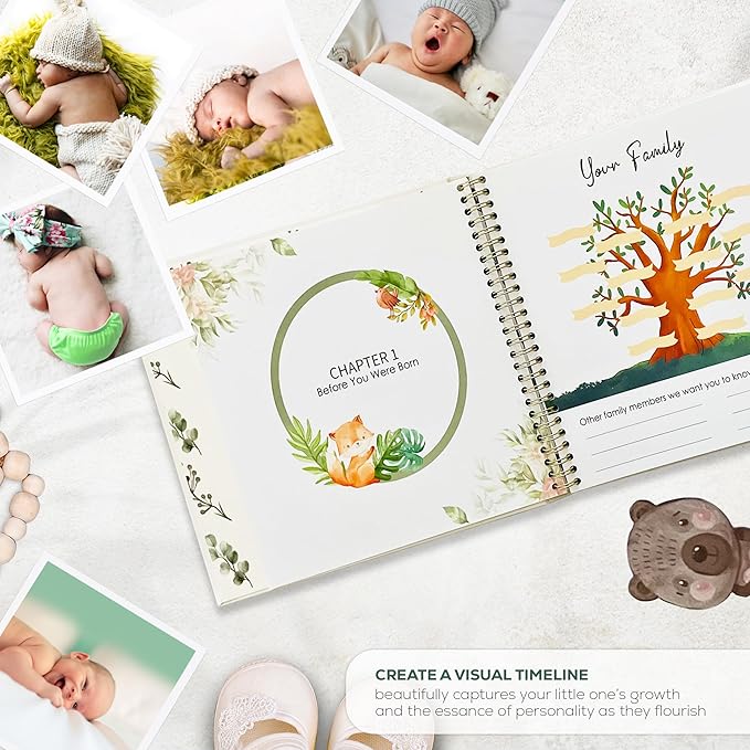 Baby's First Years Book, Baby Memory Book Gender Neutral, Baby Diary Record Book, Baby First 5 Years Book, Baby Book Memory Keepsake, Personalized Books for Baby, Baby First Milestones Book