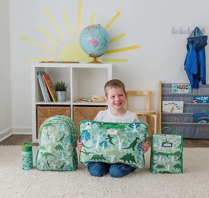 Wildkin 15-inch Kids Backpack – Durable, Padded, Adjustable for School & Travel - Dinomite Dinosaurs