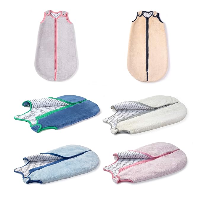 baby deedee Sleep nest Teddy Baby Sleeping Bag Sack for Boys and Girls Infants and Newborns, Soft Blue, Medium (6-18 Month)