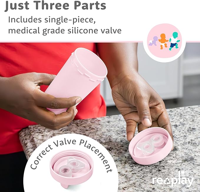 Re-Play Sippy Cups for Toddlers - 10 Oz. Reusable Spill Proof Cups for Kids, Dishwasher/Microwave Safe - Made in USA - Set of 4-3.13" x 6.25" - Princess