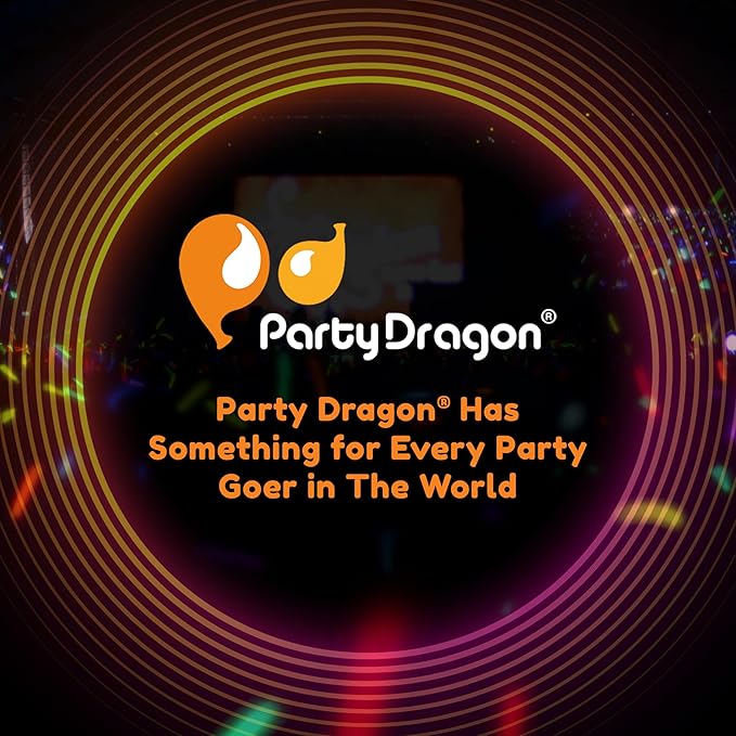 Glow Fever Glow in The Dark Sticks - 100 ct 6" Glow Sticks Bulk Party Pack with End Caps & Lanyards - Glow Party Favors for Concert, Festival, & Wedding Neon Light Sticks by Party Dragon, Purple